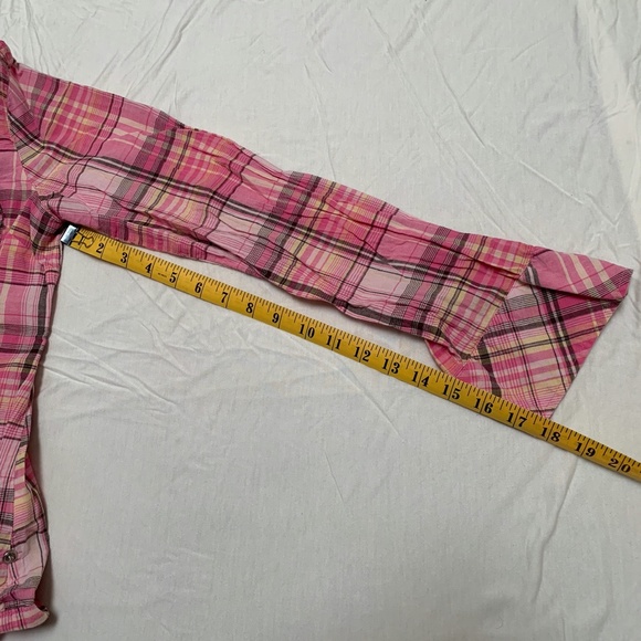 Lei Plaid Collared Button Down Girls/Juniors Sz L - Picture 5 of 6